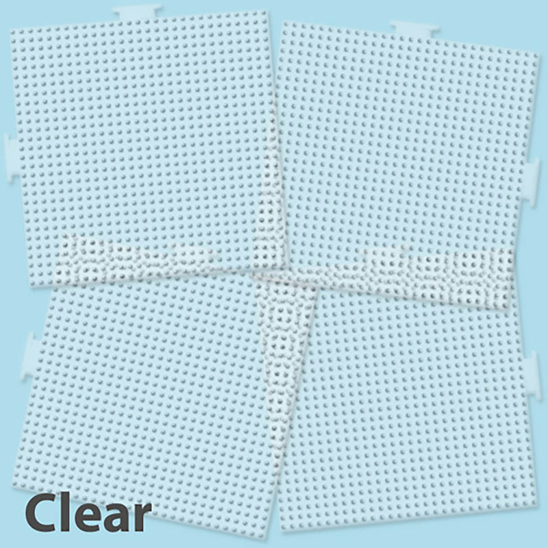 Large Clear Square Pegboards - 4 Ct