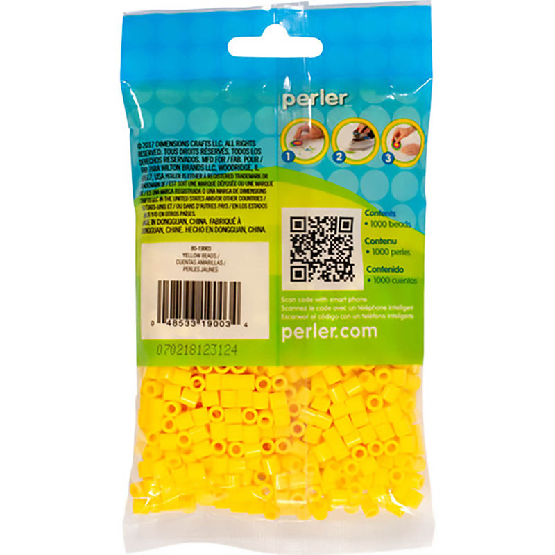 1,000 Perler Beads - Yellow