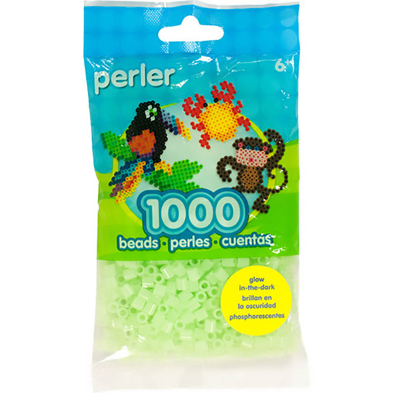 1,000 Perler Beads - Glow in the Dark Green