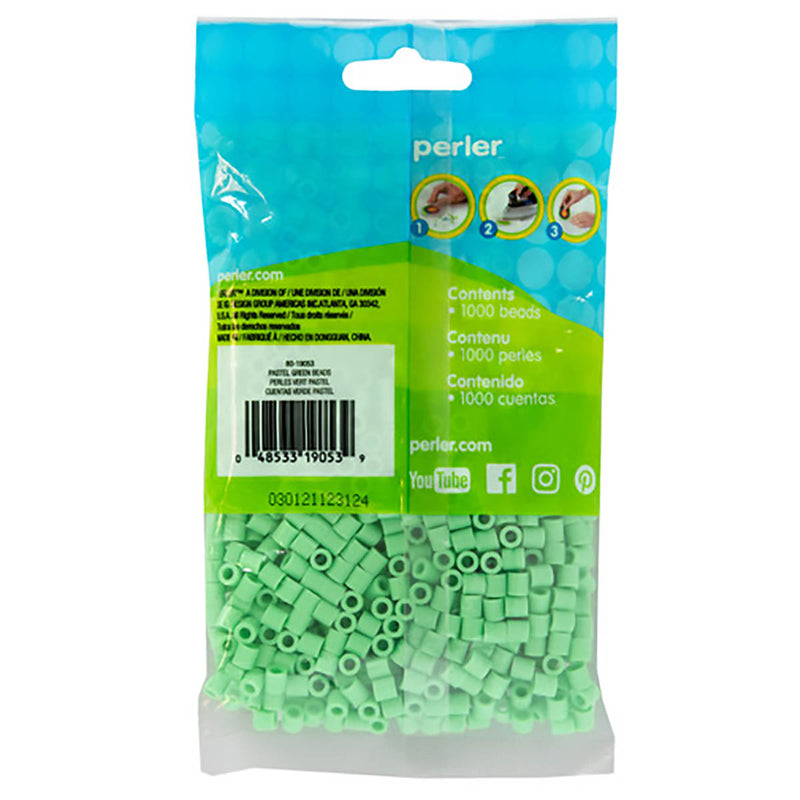 1,000 Perler Beads - Pastel Green