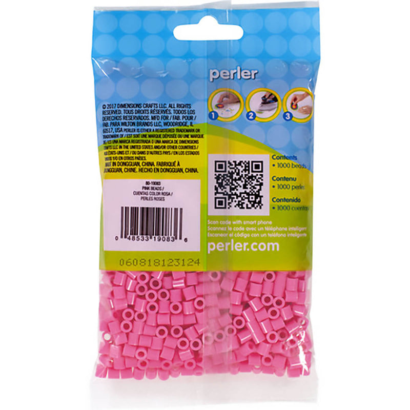 1,000 Perler Beads - Pink