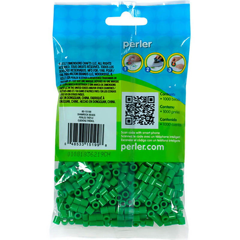 1,000 Perler Beads - Shamrock